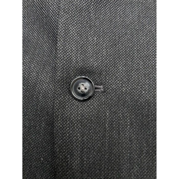 Van Heusen Men's Charcoal Herringbone Blazer Suit Jacket 44L Tailored fit - Picture 9 of 11